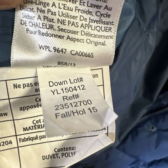 Eddie Bauer down jacket womens 3x parka puffer hooded blue long gorpcore - Picture 7 of 9